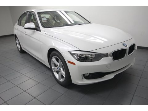 Mineral White Metallic BMW 3 Series 328i Sedan.  Click to enlarge.