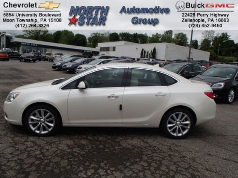 White Diamond Tricoat Buick Verano FWD.  Click to enlarge.