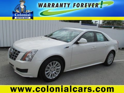 White Diamond Tricoat Cadillac CTS 4 3.0 AWD Sedan.  Click to enlarge.