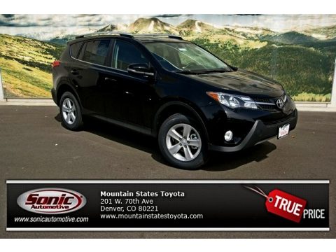 Black Toyota RAV4 XLE AWD.  Click to enlarge.
