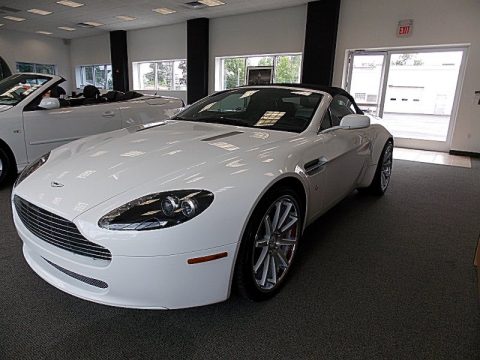 Stratus White Aston Martin V8 Vantage Roadster.  Click to enlarge.