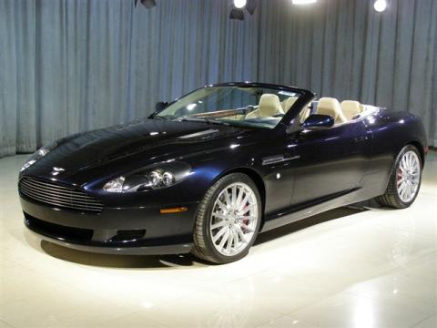 Blue Aston Martin DB9 Volante.  Click to enlarge.