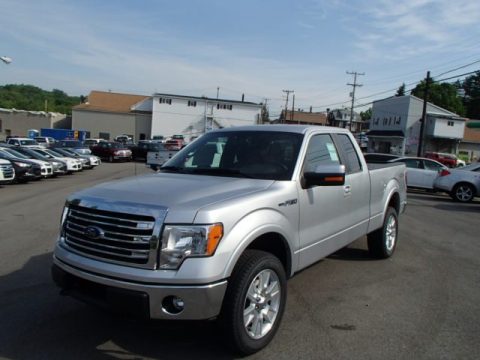 Ingot Silver Metallic Ford F150 Lariat SuperCab 4x4.  Click to enlarge.