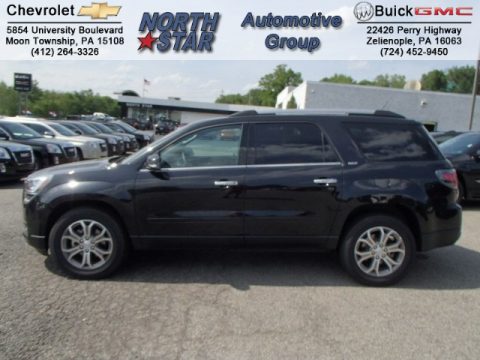 Carbon Black Metallic GMC Acadia SLT AWD.  Click to enlarge.