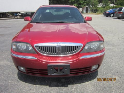 Vivid Red Metallic Lincoln LS V6 Luxury.  Click to enlarge.
