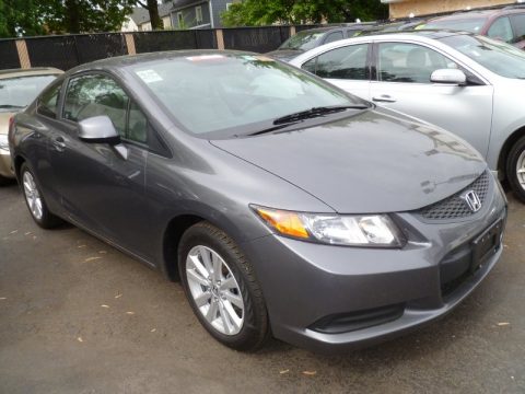 Polished Metal Metallic Honda Civic EX Coupe.  Click to enlarge.