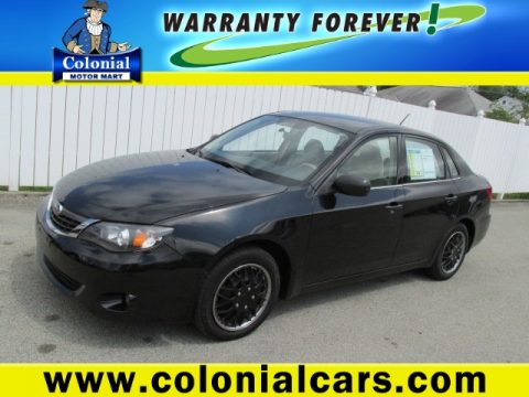 Obsidian Black Pearl Subaru Impreza 2.5i Sedan.  Click to enlarge.
