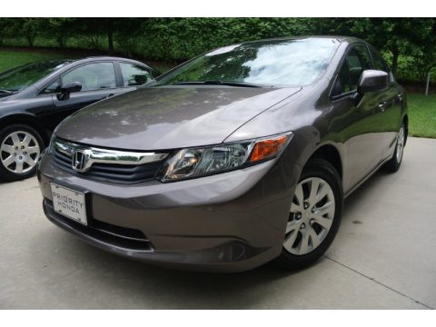 Urban Titanium Metallic Honda Civic LX Sedan.  Click to enlarge.