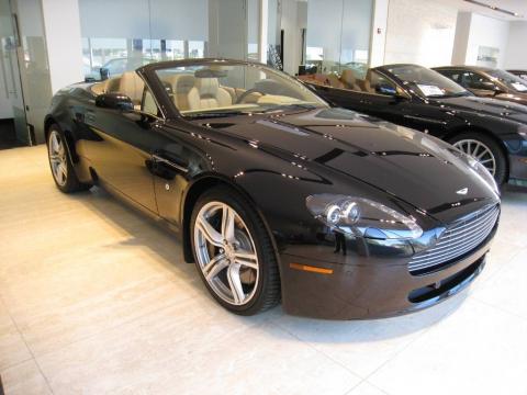 Onyx Black Aston Martin V8 Vantage Roadster.  Click to enlarge.