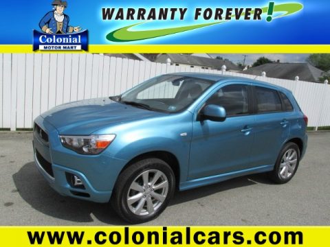 Laguna Blue Mitsubishi Outlander Sport SE 4WD.  Click to enlarge.