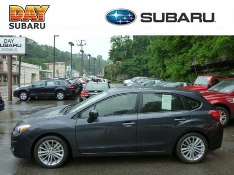 Dark Gray Metallic Subaru Impreza 2.0i Limited 5 Door.  Click to enlarge.