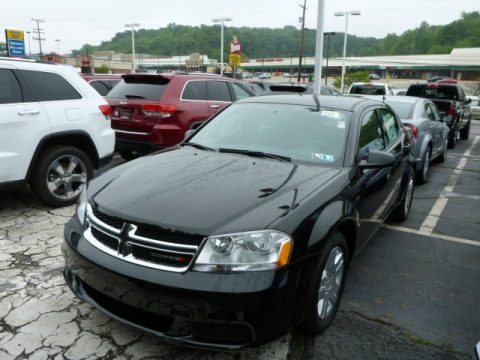 Black Dodge Avenger SE.  Click to enlarge.