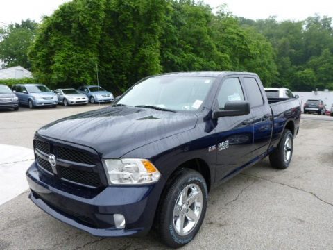 True Blue Pearl Ram 1500 Express Quad Cab 4x4.  Click to enlarge.