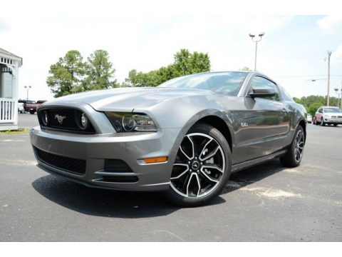 Sterling Gray Ford Mustang GT Premium Coupe.  Click to enlarge.
