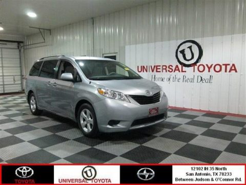 Silver Sky Metallic Toyota Sienna LE.  Click to enlarge.