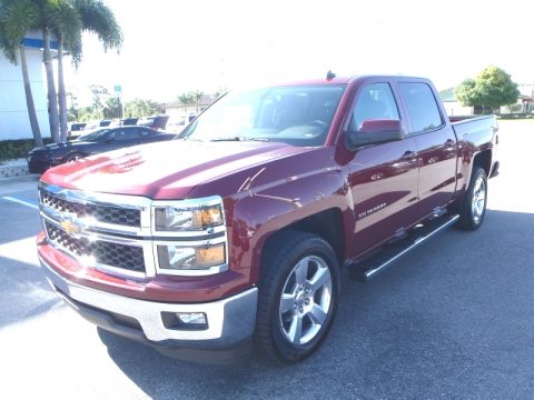 Deep Ruby Metallic Chevrolet Silverado 1500 LT Crew Cab.  Click to enlarge.