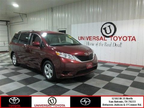 Salsa Red Pearl Toyota Sienna LE.  Click to enlarge.
