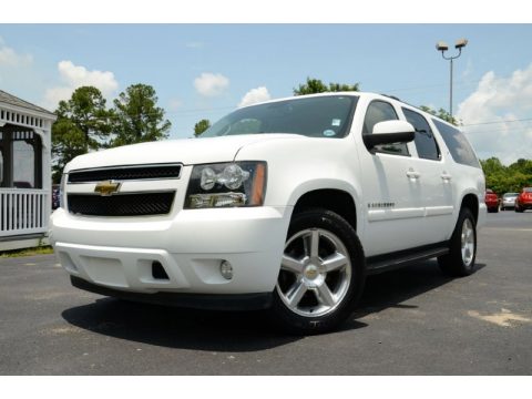 Summit White Chevrolet Suburban LT.  Click to enlarge.