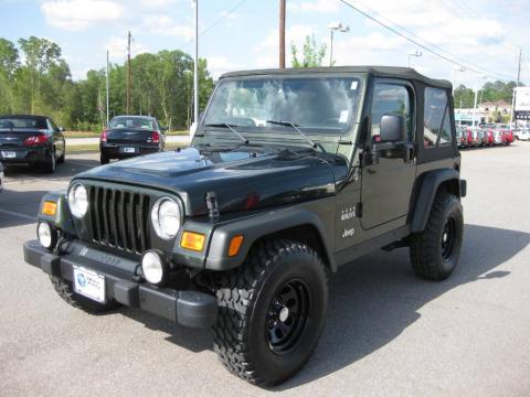 Moss Green Pearlcoat Jeep Wrangler Willys Edition 4x4.  Click to enlarge.