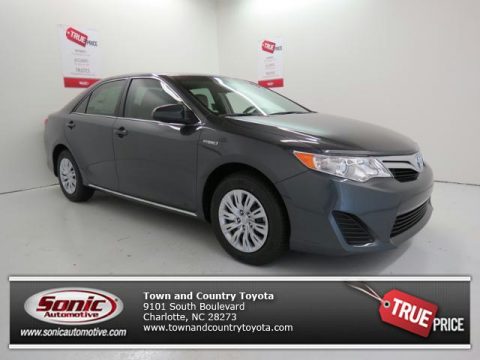 Magnetic Gray Metallic Toyota Camry Hybrid LE.  Click to enlarge.