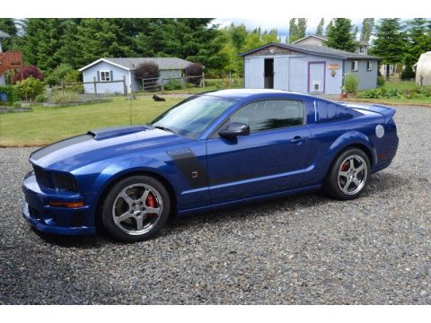 Vista Blue Metallic Ford Mustang Roush 429R Coupe.  Click to enlarge.