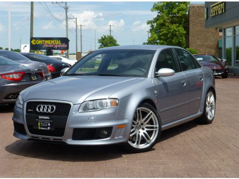 Avus Silver Pearl Effect Audi RS4 4.2 quattro Sedan.  Click to enlarge.