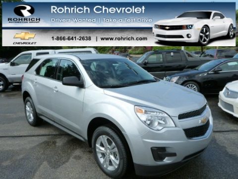 Silver Ice Metallic Chevrolet Equinox LS.  Click to enlarge.
