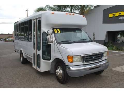 Oxford White Ford F450 Super Duty Passenger Bus.  Click to enlarge.