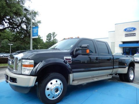 Black Ford F450 Super Duty King Ranch Crew Cab 4x4 Dually.  Click to enlarge.
