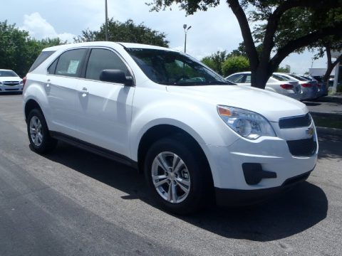 Summit White Chevrolet Equinox LS.  Click to enlarge.