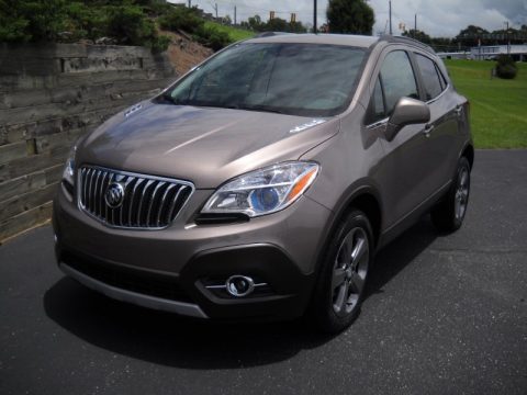 Cocoa Silver Metallic Buick Encore Premium.  Click to enlarge.