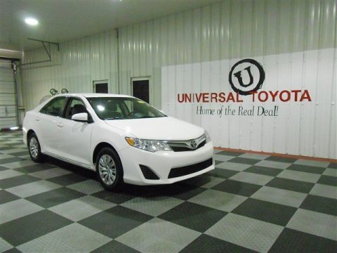 Super White Toyota Camry LE. Click to enlarge. Super White Toyota Camry LE. Click to enlarge.