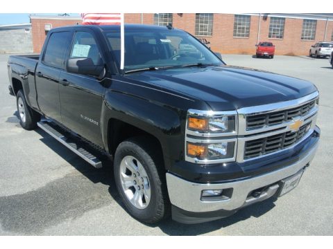 Black Chevrolet Silverado 1500 LT Z71 Crew Cab 4x4.  Click to enlarge.