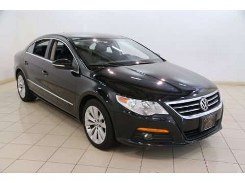 Deep Black Metallic Volkswagen CC Sport.  Click to enlarge.