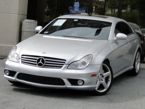 Iridium Silver Metallic Mercedes-Benz CLS 55 AMG.  Click to enlarge.
