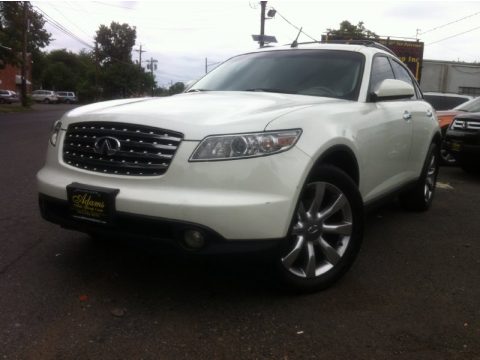 Ivory Pearl White Infiniti FX 35 AWD.  Click to enlarge.
