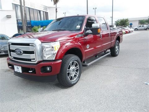 Ruby Red Metallic Ford F250 Super Duty Platinum Crew Cab 4x4. Click to enlarge. Ruby Red Metallic Ford F250 Super Duty Platinum Crew Cab 4x4. Click to enlarge.