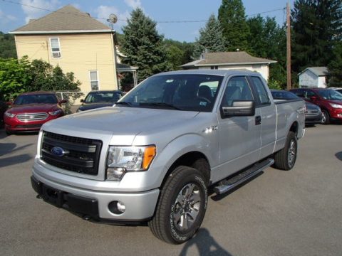 Ingot Silver Metallic Ford F150 STX SuperCab 4x4.  Click to enlarge.