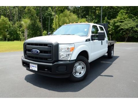 Oxford White Ford F250 Super Duty XL Crew Cab Chassis.  Click to enlarge.