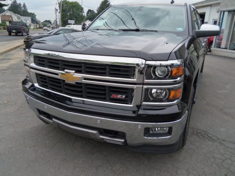 Black Chevrolet Silverado 1500 LTZ Z71 Crew Cab 4x4.  Click to enlarge.