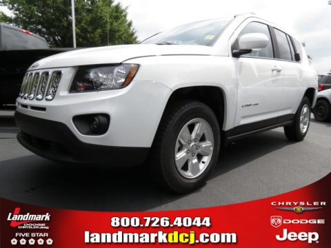 Bright White Jeep Compass Latitude.  Click to enlarge.
