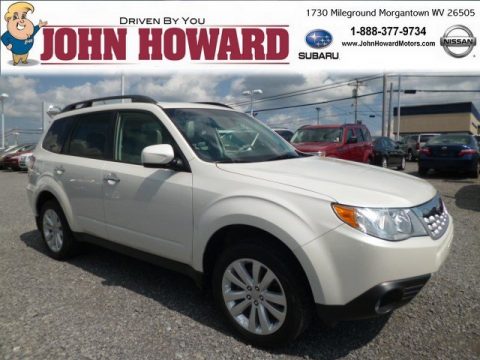 Satin White Pearl Subaru Forester 2.5 X Premium.  Click to enlarge.
