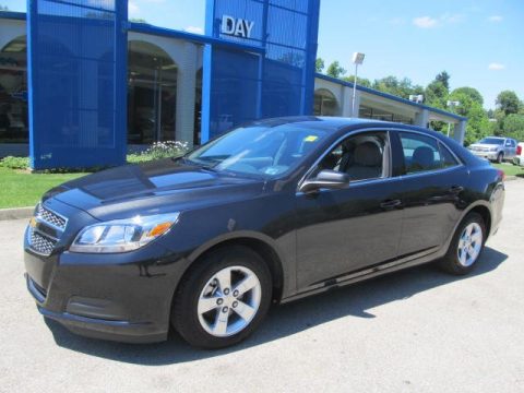 Black Granite Metallic Chevrolet Malibu LS.  Click to enlarge.