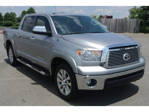 Silver Sky Metallic Toyota Tundra Limited CrewMax 4x4.  Click to enlarge.