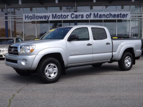 Silver Streak Mica Toyota Tacoma V6 SR5 Double Cab 4x4.  Click to enlarge.