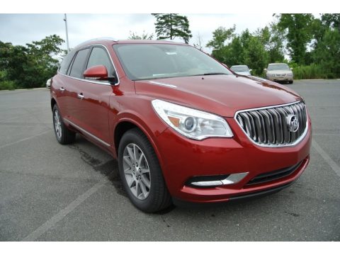Crystal Red Tintcoat Buick Enclave Leather AWD.  Click to enlarge.