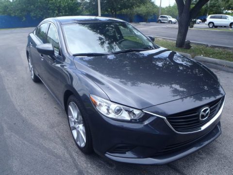 Meteor Gray Mica Mazda MAZDA6 Touring.  Click to enlarge.