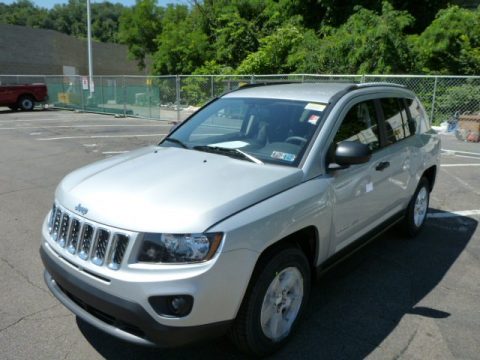 Bright Silver Metallic Jeep Compass Sport.  Click to enlarge.