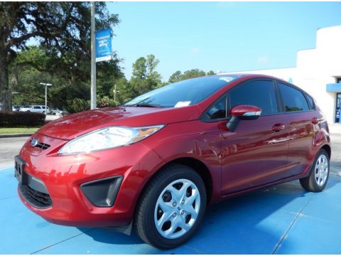 Ruby Red Ford Fiesta SE Hatchback. Click to enlarge. Ruby Red Ford Fiesta SE Hatchback. Click to enlarge.