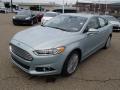 Front 3/4 View of 2014 Ford Fusion Hybrid SE #4